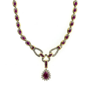 RUBY AND DIAMOND NECKLACE