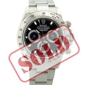 Rolex Daytona 40 mm Black Dial 116520 Stainless Steel