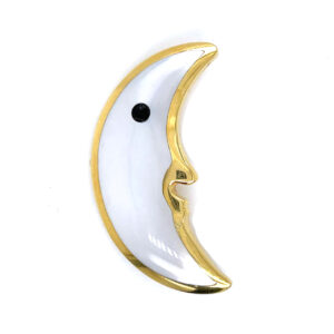 Tiffany & Co. 18K Yellow Gold Mother-of-Pearl Moon Brooch