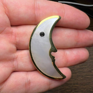 Tiffany & Co. 18K Yellow Gold Mother-of-Pearl Moon Brooch