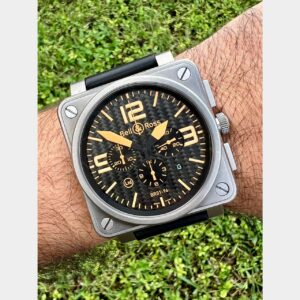 BELL & ROSS Titanium Chronograph Watch BR01-94-TO